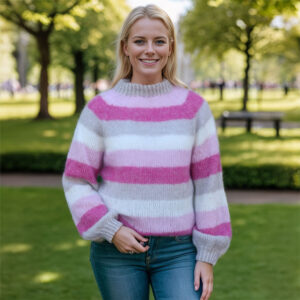 Cotton candy striped sweater