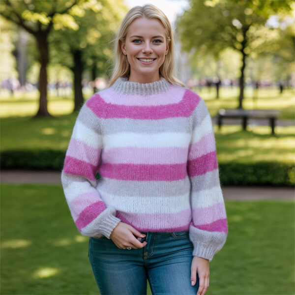 Cotton candy striped sweater