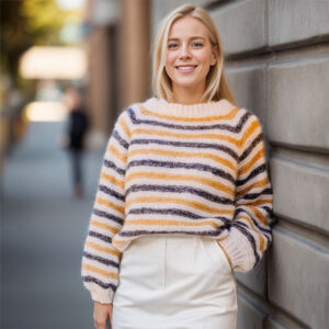 Nora's striped sweater