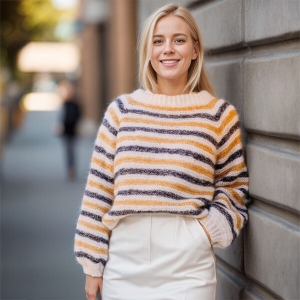 Nora's striped sweater