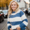 Siri's striped sweater Blue/White - Image 2