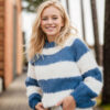 Siri's striped sweater Blue/White - Image 3