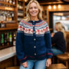 Knit and drink wine cardigan - Image 3