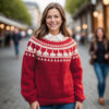 The wine sweater with wineglasses - Image 2
