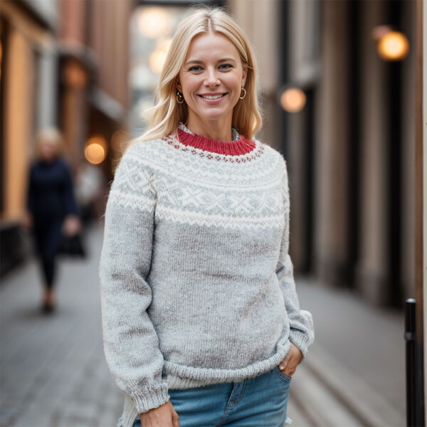 The Hanna sweater classic norwegian pattern