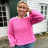 Sorbonne stitch-sweater in pink