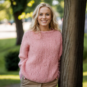 Claudia's chunky mohair sweater
