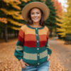 Striped and cozy cardigan - Image 3