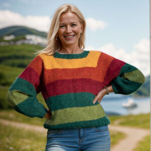 Striped and cozy sweater