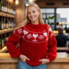Chunky wine sweater - Image 2