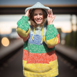 Happy colorful hoodie