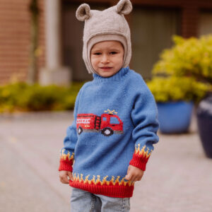 Fire truck sweater