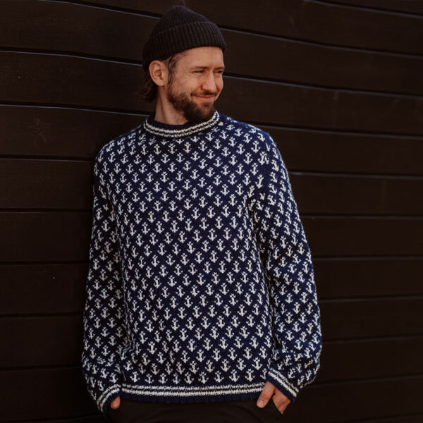 Captain sweater in navy blue - Image 2