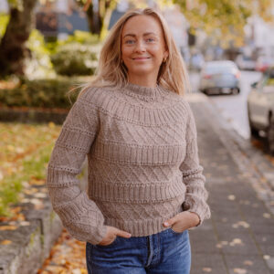 Structured joy sweater