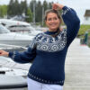 The anchor sweater in navy blue - Image 10