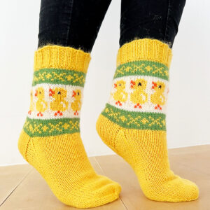 Ugly easter chicken socks