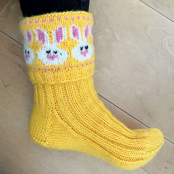 Sunny easter bunny socks - Image 2