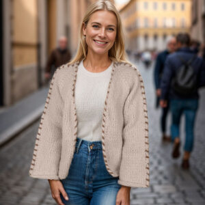 Sorbonne stitch cardigan