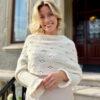 Eyelet sweaterscarf in off white - Image 4