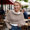 Beige Eyelet sweatershawl - Image 4
