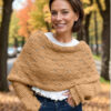 Eyelet sweater scarf