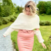 Whirlwind sweater scarf in off-white - Image 2